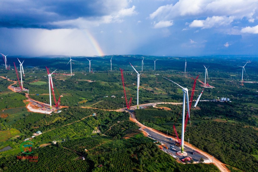 Nhà máy điện gió Ea Nam Đắk Lắk. Ảnh: Trung Nam Group