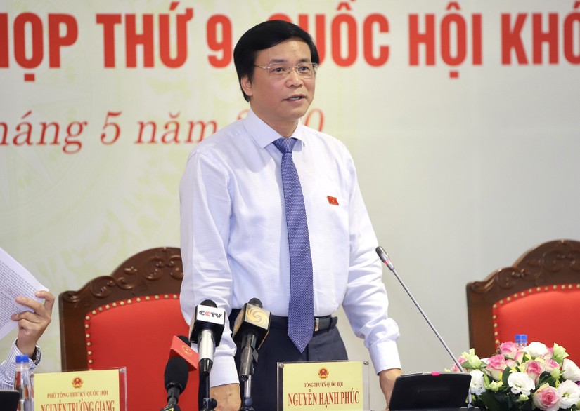 Ông Nguyễn Hạnh Phúc khi còn giữ vai trò Tổng thư ký Quốc hội.