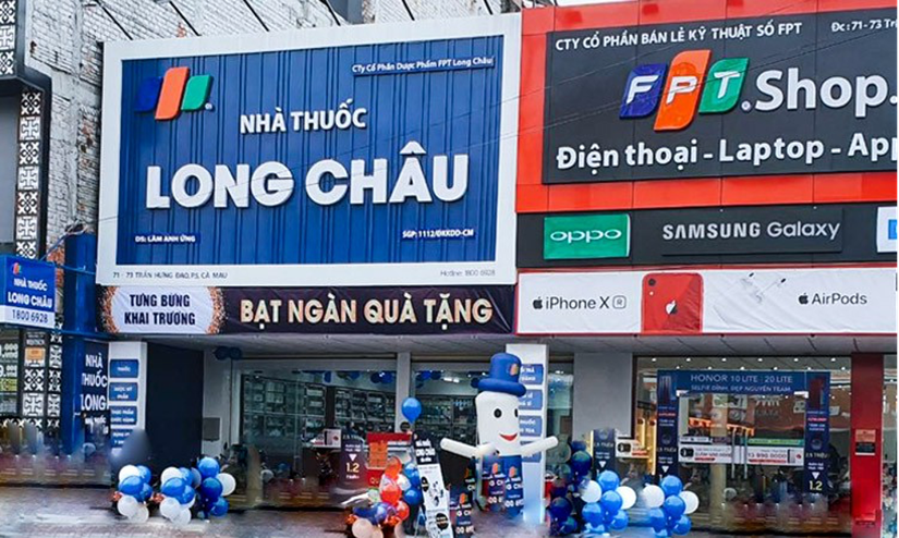 FPT Retail vẫn đang tăng tốc mở các chuỗi FPT Shop và Long Châu.