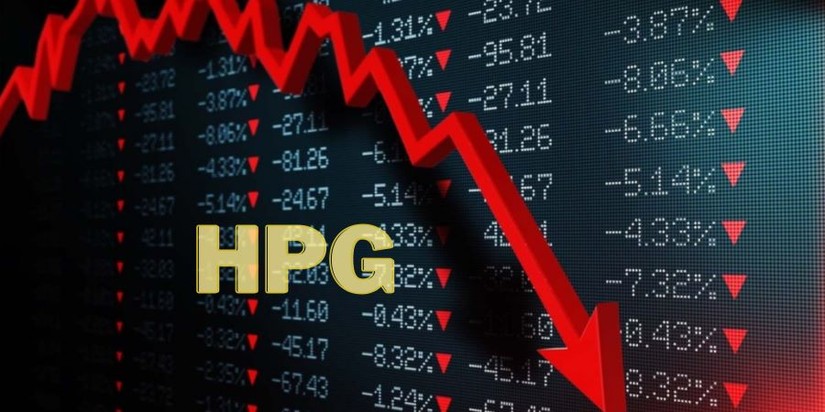 Cổ phiếu HPG giảm giá sâu khiến nhiều nhà đầu tư phải "ôm sầu".