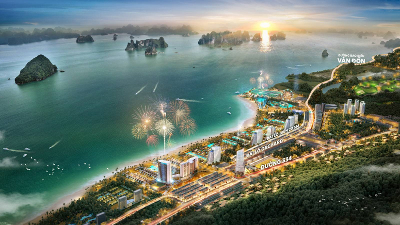 Phối cảnh dự án Sonasea Vân Đồn Harbor City của CEO Group.