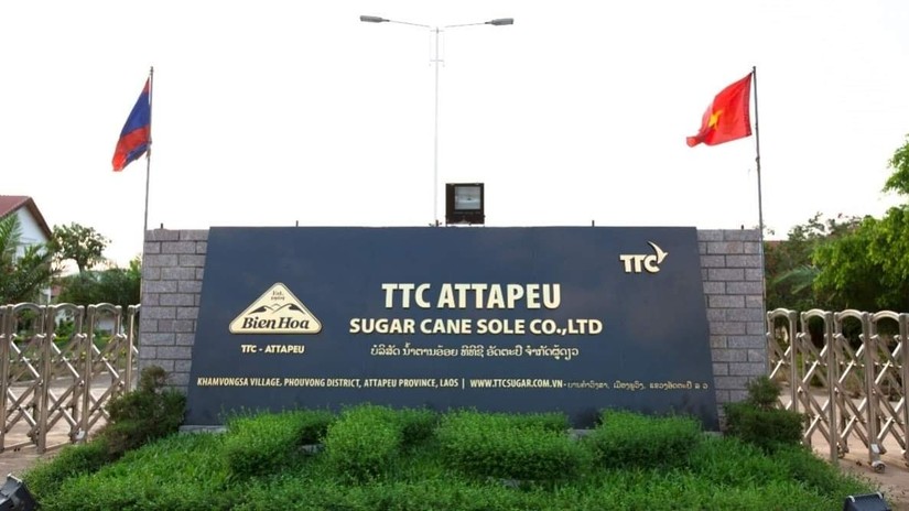 Công ty mía đường của TTC Sugar tại Lào.