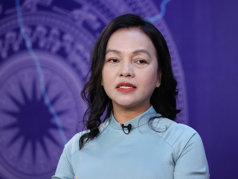 Bà Nguyễn Đức Thạch Diễm, Tổng giám đốc Sacombank. Ảnh: VGP