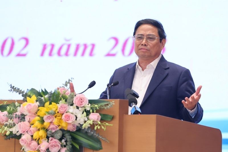 Thủ tướng Phạm Minh Chính phát biểu kết luận hội nghị 