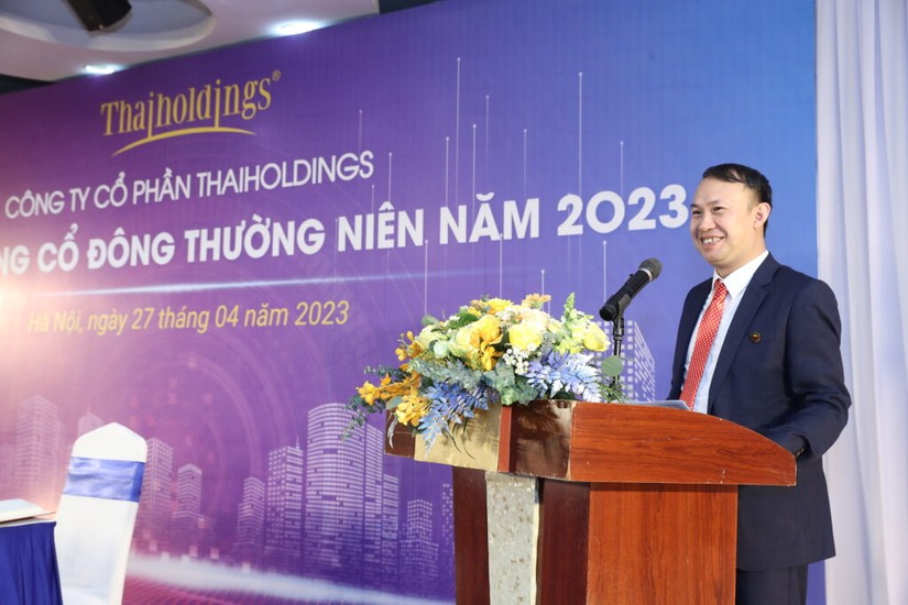 Ông Phan Mạnh Hùng – Tổng giám đốc Thaiholding tại ĐHĐCĐ thường niên 2023.