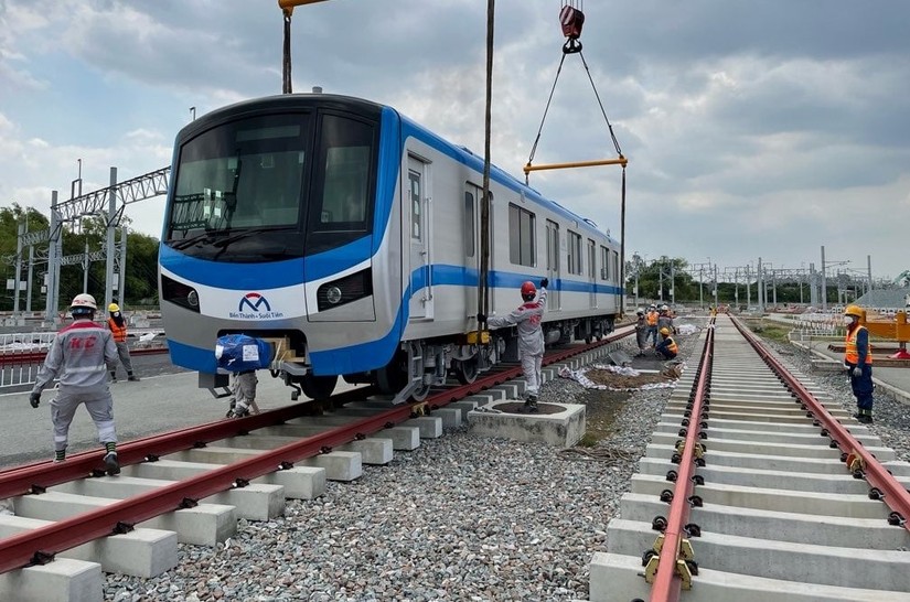 Dự án tuyến đường sắt Metro số 1 Bến Thành – Suối Tiên. Ảnh: BQL Đường sắt đô thị TP HCM