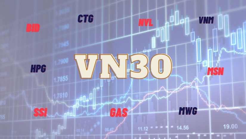 Một số cổ phiếu trong nhóm VN30 hiện tại.