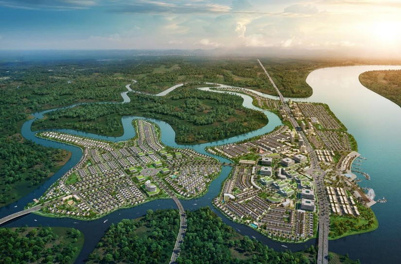 Phối cảnh Aqua City - dự án BNP Global huy động trái phiếu để hợp tác phát triển.