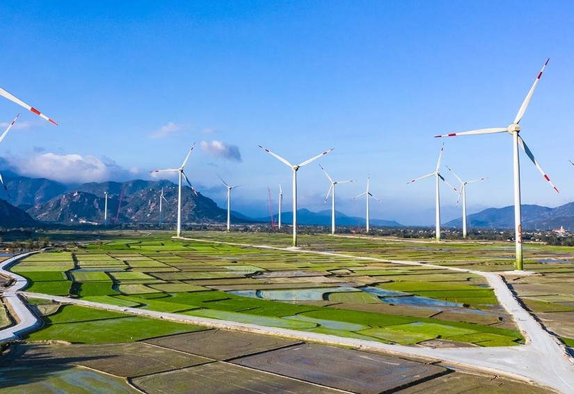 Nhà máy điện gió Trung Nam tại huyện Thuận Bắc, Bình Thuận.