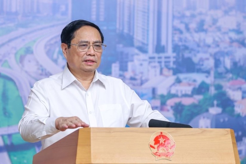 Thủ tướng Phạm Minh Chính phát biểu khai mạc. Ảnh: VGP