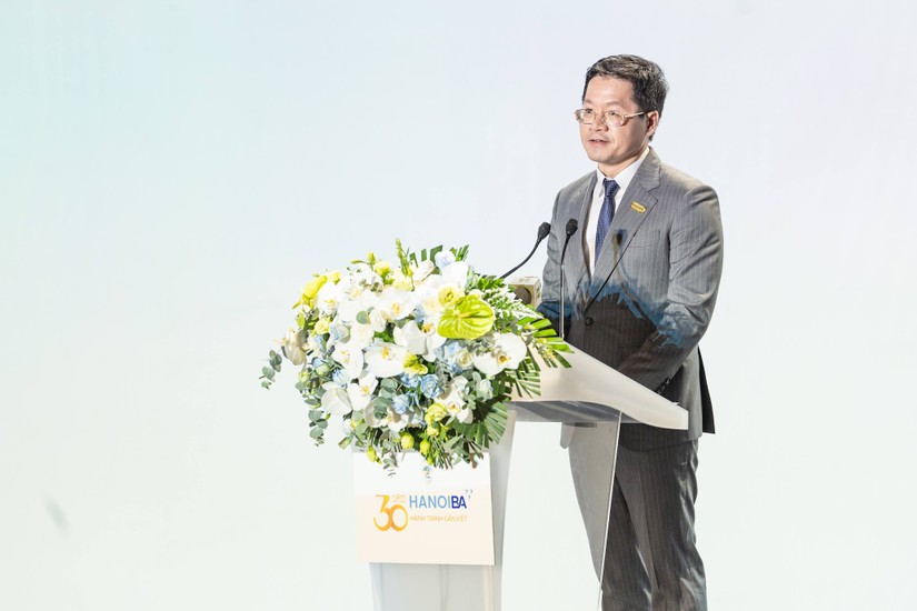 Ông Trần Đăng Nam – Chủ tịch HanoiBA phát biểu tại sự kiện.