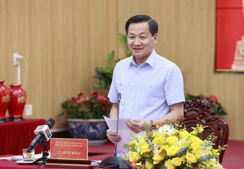 Phó Thủ tướng Lê Minh Khái nhấn mạnh Chính phủ rất quan tâm đến chuỗi dự án Lô B - Ô Môn. Ảnh: CTTĐT Quốc hội