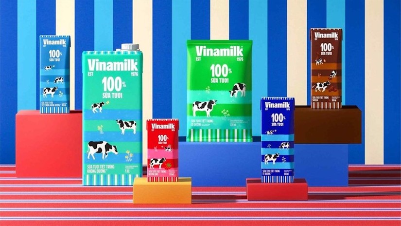 Vinamilk thay đổi bộ nhận diện thương hiệu vào năm 2023.