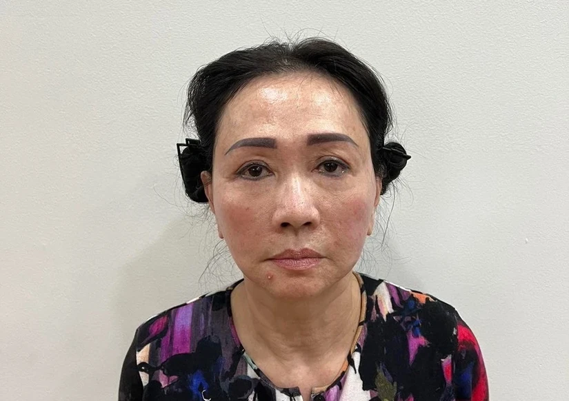 Bà Trương Mỹ Lan khi bị bắt.