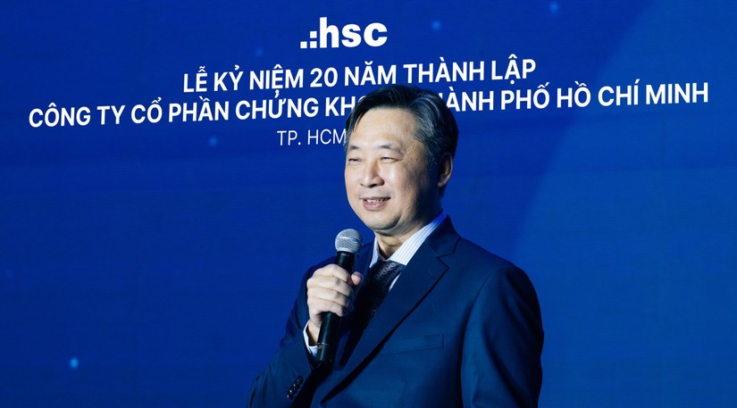 Ông Trịnh Hoài Giang - Tổng giám đốc HSC tại lễ kỷ niệm 20 năm thành lập công ty ngày 7/12 vừa qua. Ảnh: HSC