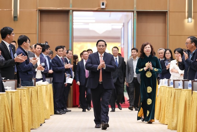 Thủ tướng Phạm Minh Chính tới Hội nghị. Ảnh: VGP
