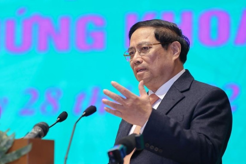 Thủ tướng nhấn mạnh quyết tâm nâng hạng TTCK Việt Nam trong năm 2025. Ảnh: VGP