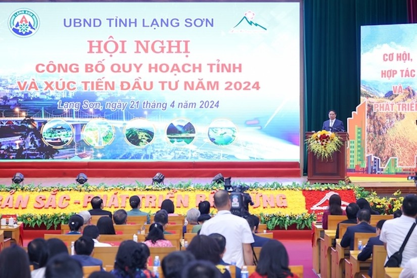 Hội nghị công bố Quy hoạch và xúc tiến đầu tư tỉnh Lạng Sơn. Ảnh: VGP