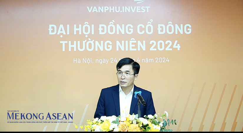 Ông Triệu Hữu Đại - Tổng giám đốc VPI báo cáo về kết quả và kế hoạch kinh doanh của công ty.