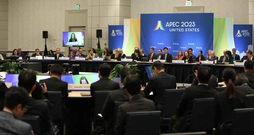 Toàn cảnh phiên họp thứ nhất của Hội nghị Bộ trưởng Thương mại APEC lần thứ 29. Ảnh: Bộ Công Thương