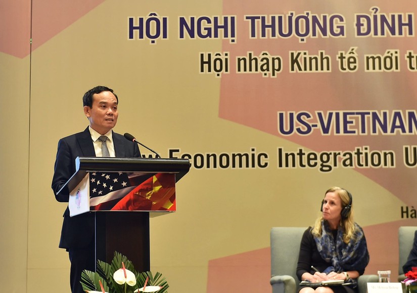 Phó Thủ tướng Trần Lưu Quang phát biểu tại Hội nghị. Ảnh: VGP