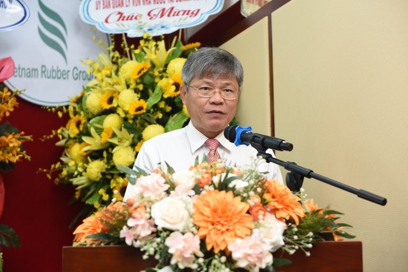 Ông Trần Công Kha – Chủ tịch HĐQT VRG báo cáo tại đại hội.