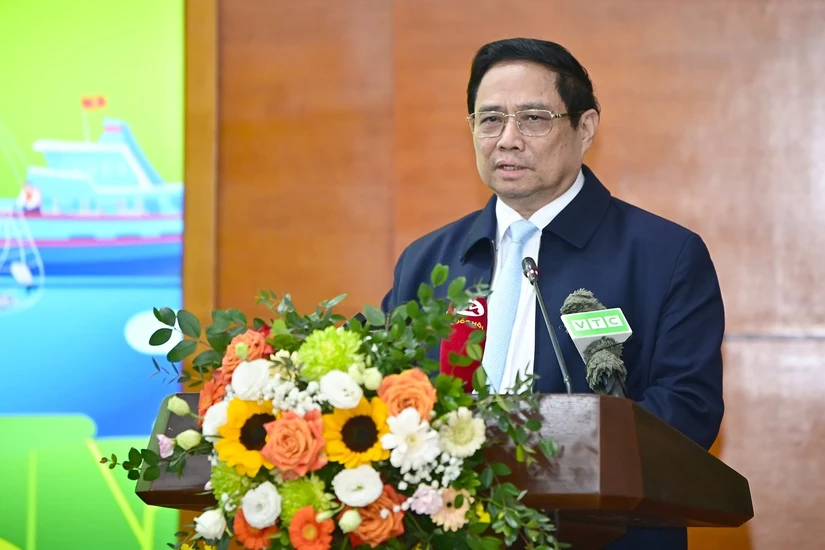 Thủ tướng Phạm Minh Chính phát biểu tại sự kiện. Ảnh: Báo Nông nghiệp Việt Nam