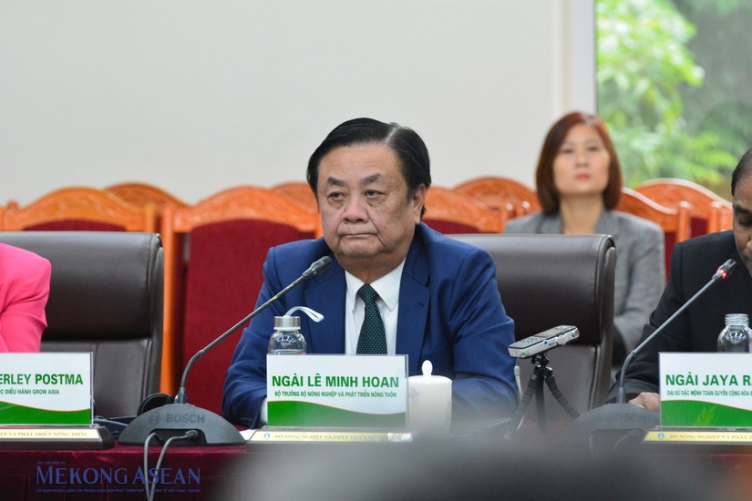 Bộ trưởng Lê Minh Hoan tại buổi tọa đàm chiều ngày 30/1. Ảnh: Lê Hồng Nhung - Mekong ASEAN