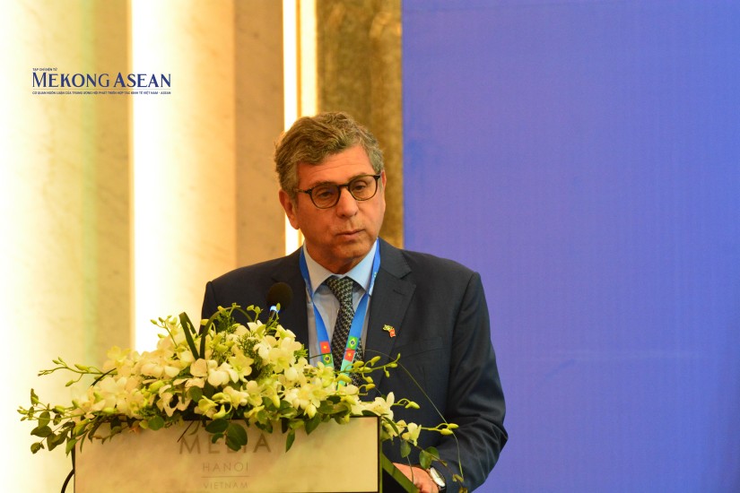 Đại sứ Brazil tại Việt Nam Marco Farani phát biểu tại hội thảo. Ảnh: Lê Hồng Nhung - Mekong ASEAN