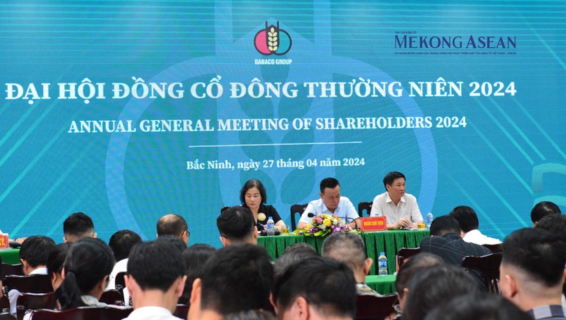 Toàn bộ tờ trình được thông qua tại ĐHĐCĐ thường niên 2024 của DBC. Ảnh: Lê Hồng Nhung/Mekong ASEAN