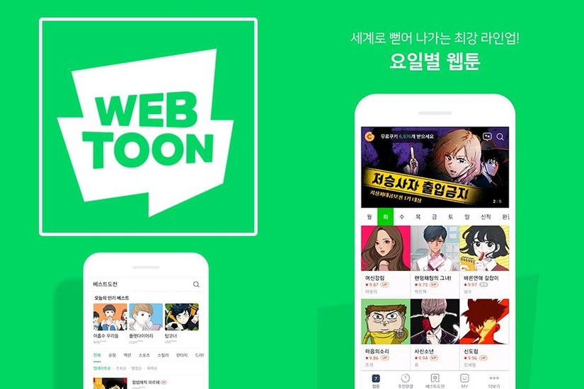 Ứng dụng Webtoon của Naver
