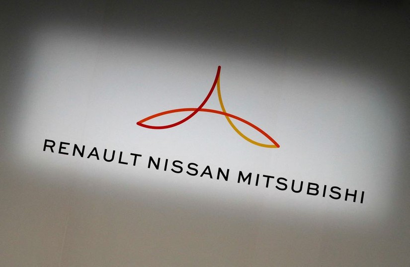 Logo của liên minh Renault-Nissan-Mitsubishi. Ảnh: Reuters