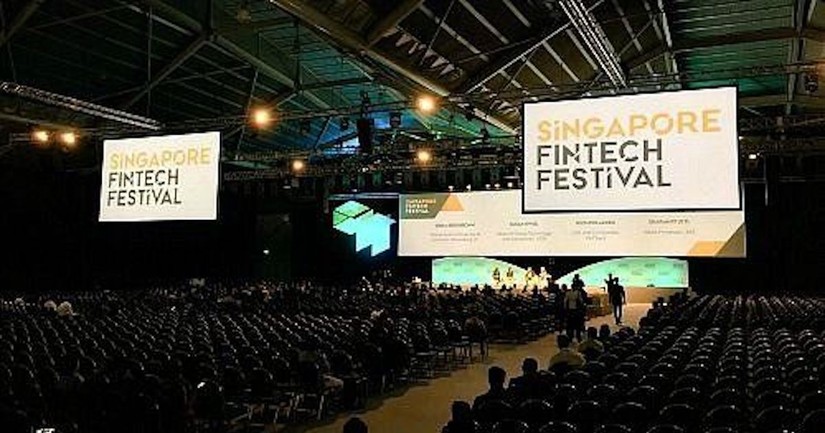 Lễ hội Fintech Singapore vào tháng 12/2020 với sự tham gia của hơn 800 diễn giả trên thế giới. Ảnh: KrAsia