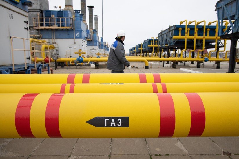 Đường ống dẫn khí của Gazprom. Ảnh: Getty Images