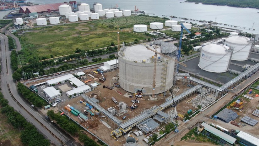 Một nhà máy LNG đang được xây dựng ở Việt Nam. Ảnh: PetroVietnam Gas