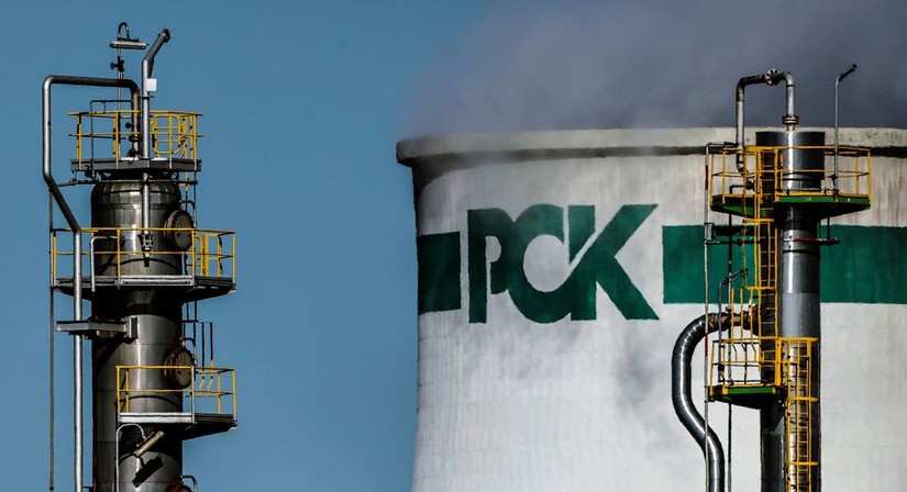 Nhà máy lọc dầu PCK Schwedt tại Oder, Đức. Ảnh: Reuters