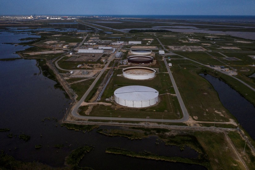 Kho dự trữ dầu chiến lược Bryan Mound của Mỹ tại Texas. Ảnh: Reuters