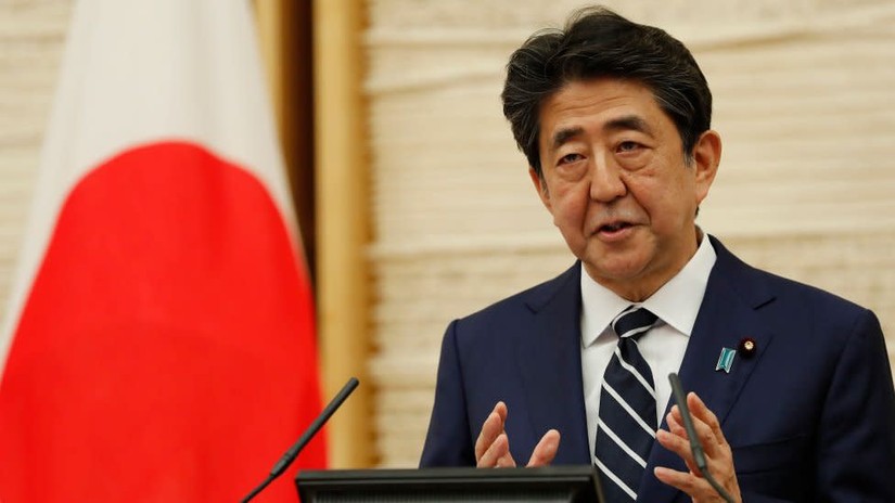 Cựu Thủ tướng Nhật Bản Shinzo Abe. Ảnh: EPA-EFE