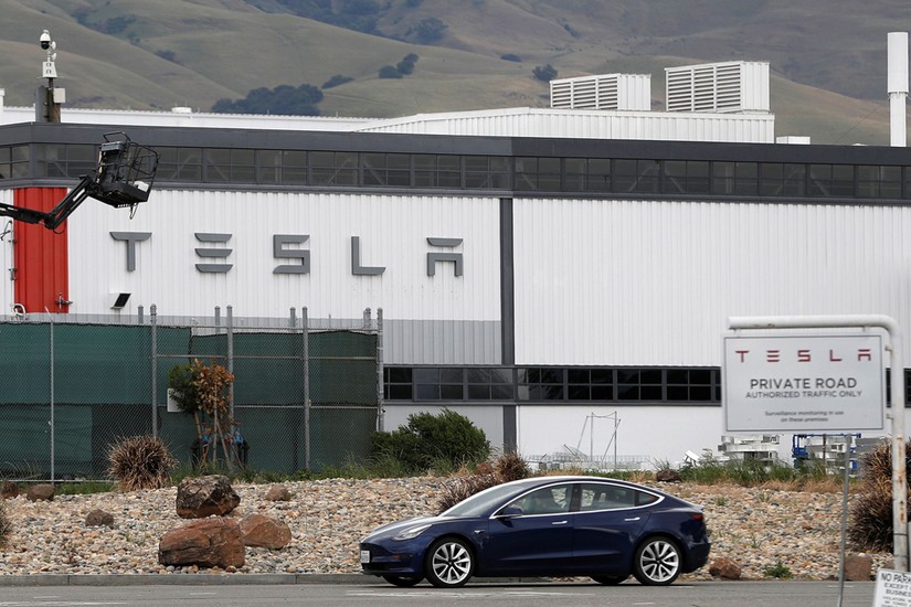 Nhà máy sản xuất xe của Tesla tại Fremont, California, Mỹ. Ảnh: Reuters