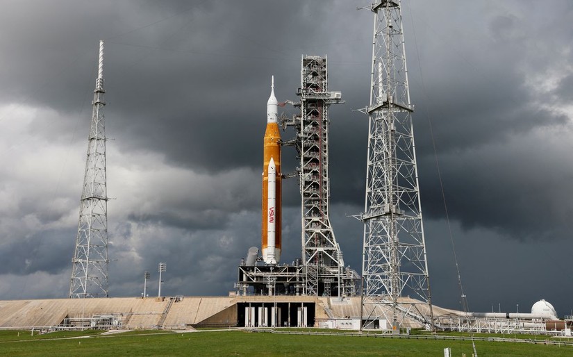 Tên lửa SLS thế hệ tiếp theo của NASA. Ảnh: Reuters