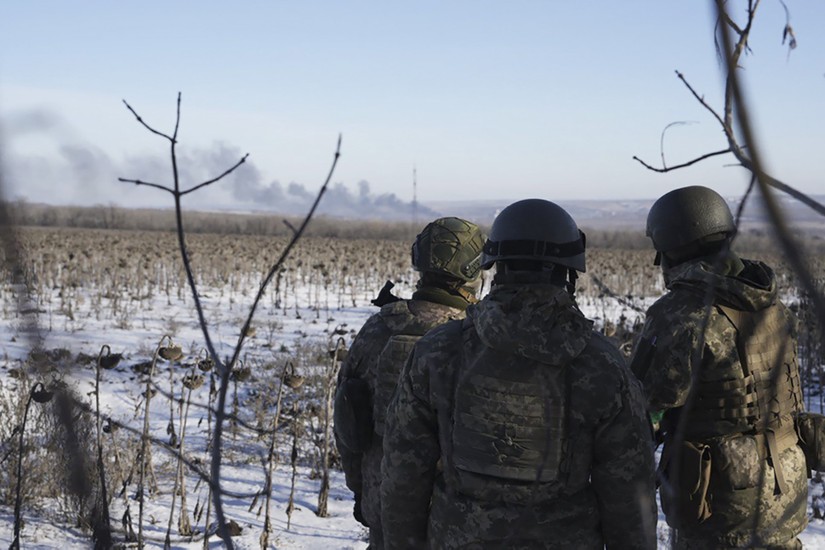 Nga tuyên bố kiểm soát hoàn toàn thị trấn Soledar tại Donbass trong khi Ukraine bác bỏ việc này. Ảnh: AP