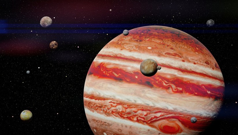 Các nhà khoa học vừa phát hiện thêm 12 mặt trăng mới của sao Mộc. 