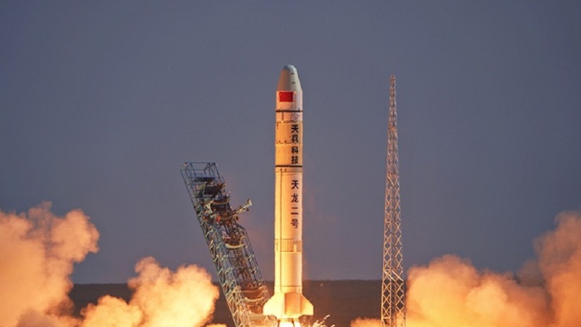 Tên lửa TL-2 Y1 phóng đi từ Trung tâm Phóng vệ tinh Tửu Tuyền, Trung Quốc, ngày 2/4/2023. Ảnh: Xinhua