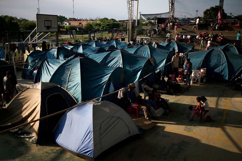 Người di cư Venezuela tại Columbia. Ảnh: Reuters