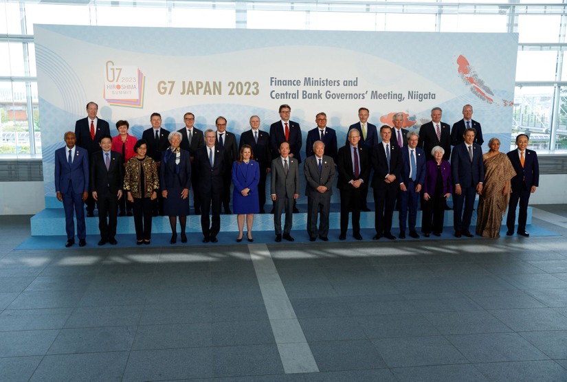 Các Bộ trưởng Tài chính và Thống đốc Ngân hàng Trung ương G7 tiến hành họp tại Niigata, Nhật Bản từ 11 - 13/5. Ảnh: Reuters