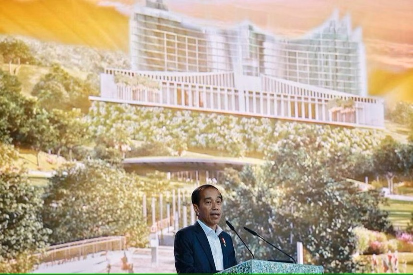 Tổng thống Indonesia Joko Widodo - hay còn được biết đến là Jokowi - tại sự kiện Ecosperity Week tại Singapore ngày 7/6. Ảnh: Straits Times