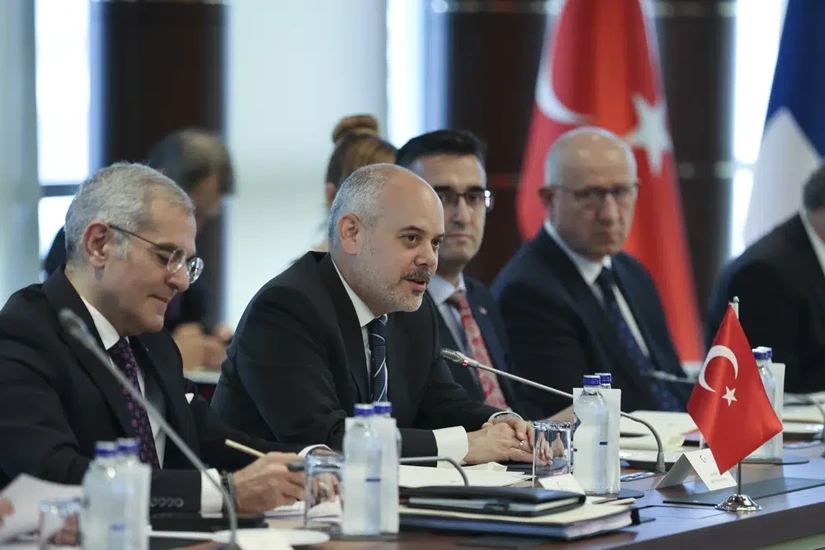 Phái đoàn Thổ Nhĩ Kỳ, dẫn đầu là ông Akif Cagatay Kilic tại cuộc họp với các quan chức cấp cao từ NATO, Thụy Điển và Phần Lan ngày 14/6 tại thủ đô Ankara. Ảnh: Văn phòng Tổng thống Thổ Nhĩ Kỳ