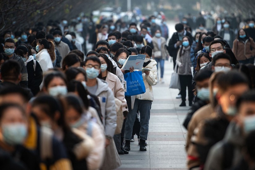 Tỷ lệ thất nghiệp của người lao động trong độ tuổi 16-24 tại Trung Quốc tiếp tục gia tăng trong tháng 5/2023. Ảnh: Getty Images