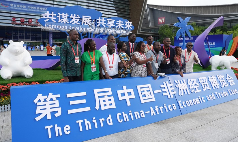 Hội chợ Triển lãm Thương mại và Kinh tế Trung Quốc - Châu Phi lần thứ 3 khai mạc ngày 29/6 tại Trường Sa, tỉnh Hồ Nam của Trung Quốc. Ảnh: VCG