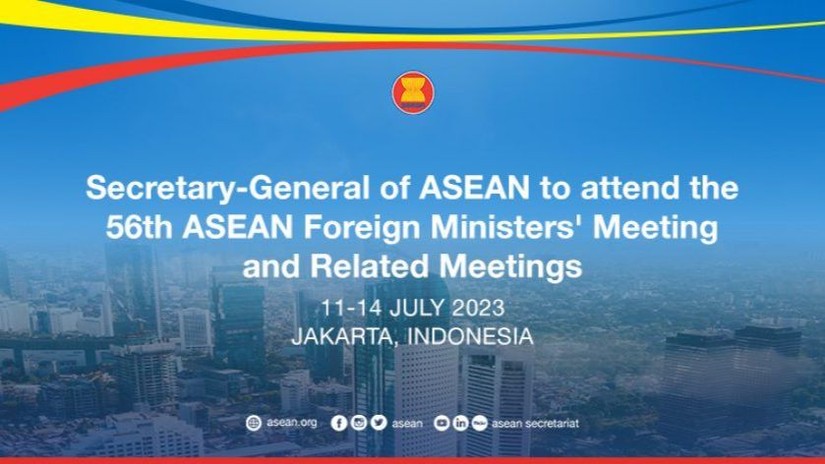 Hội nghị Bộ trưởng ASEAN và các cuộc họp liên quan sẽ diễn ra tại thủ đô Jakartar của Indonesia - chủ tịch của ASEAN năm 2023 với sự tham gia của nhiều đối tác. 